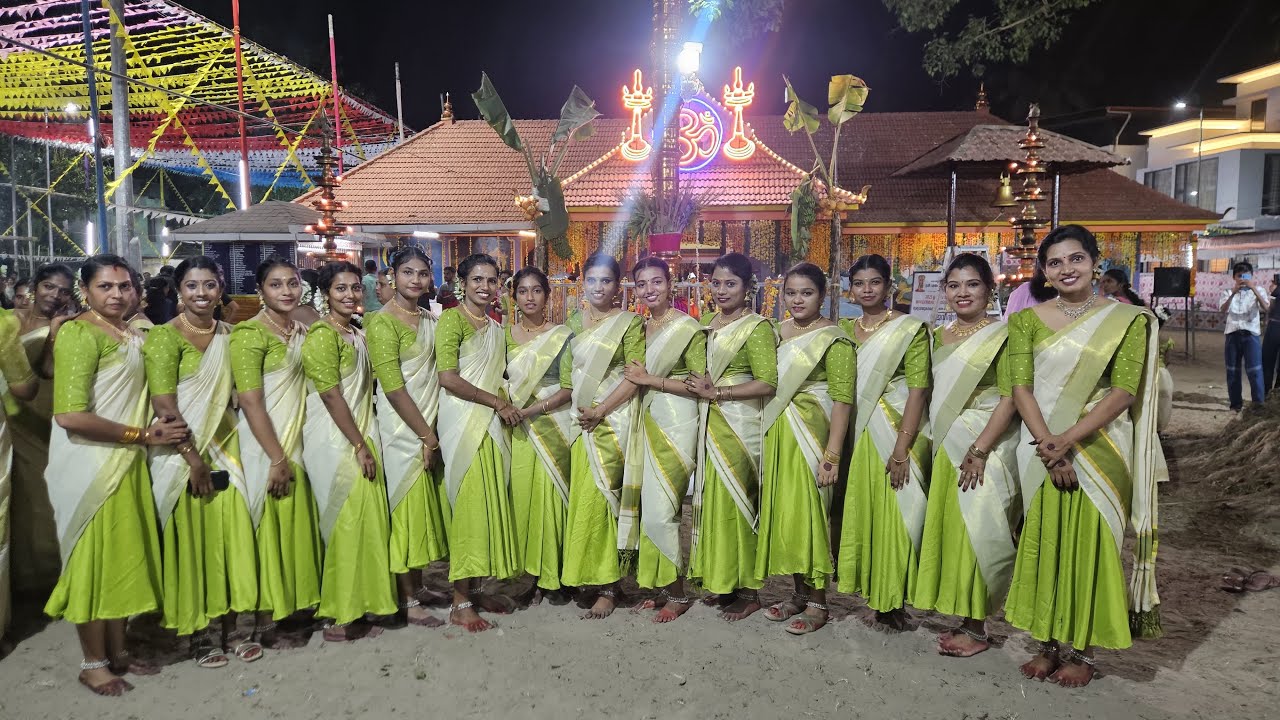 🔥തകർത്താടി 🔥 ശ്രീശങ്കരനാരായണ തിരുവാതിര സമാജം / Kayikottikali / veeranatyam / 2025