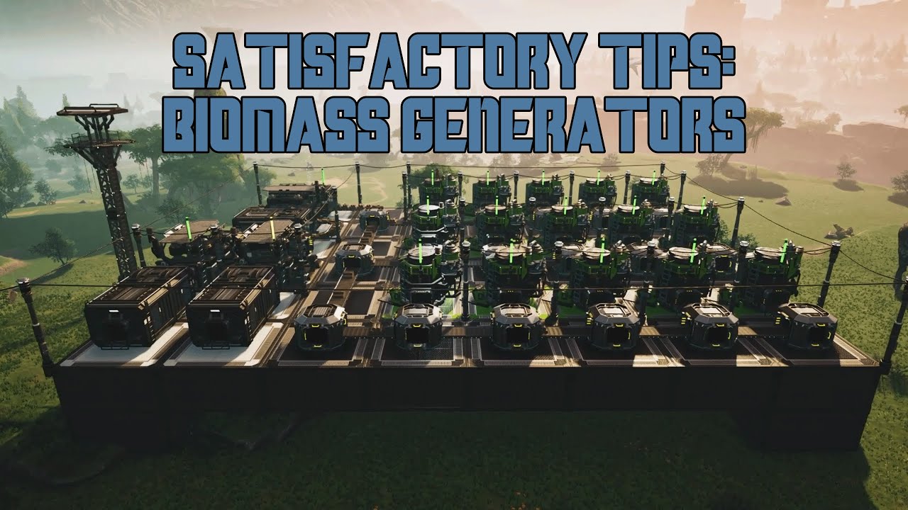 Satisfactory Tips: The PERFECT Biomass Burner Setup