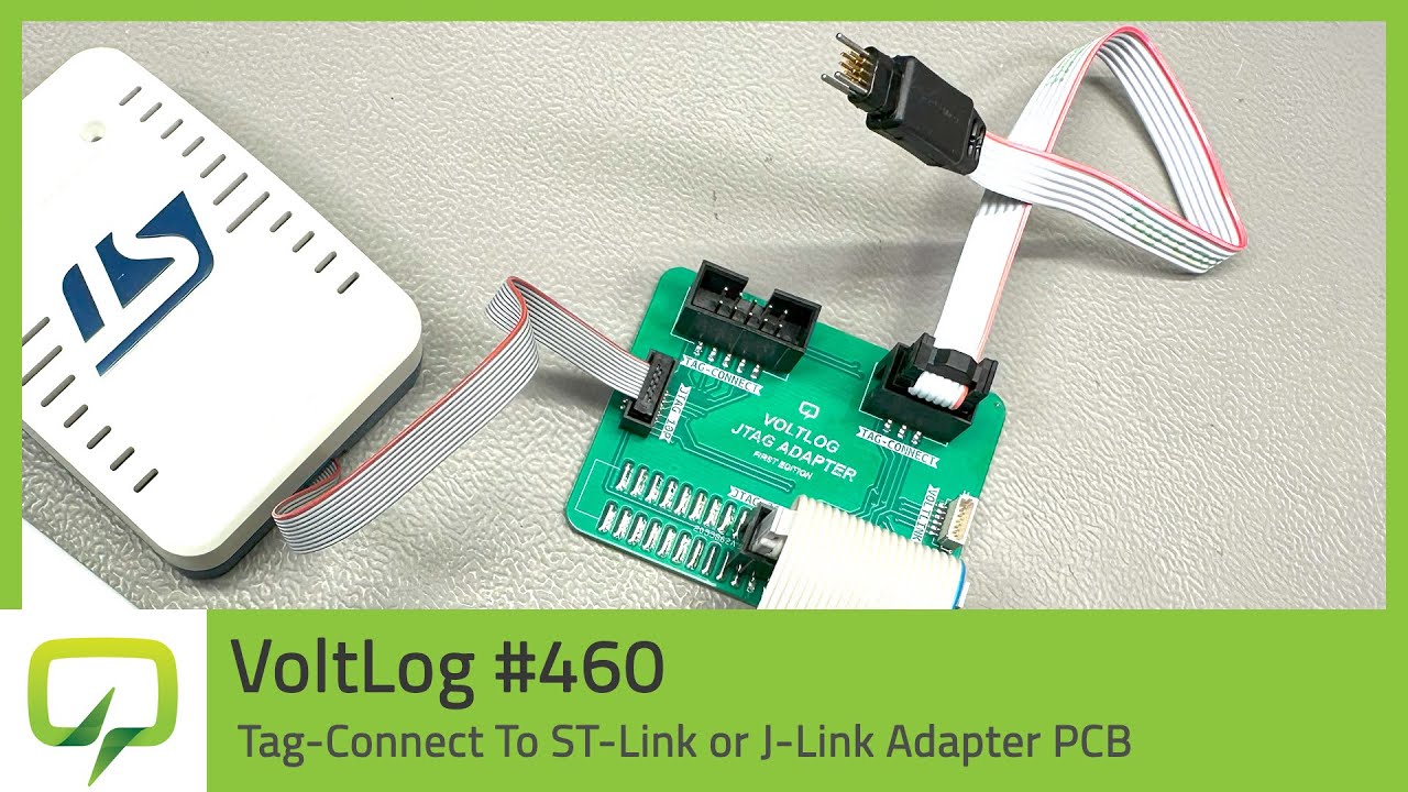 Tag-Connect To ST-Link or J-Link Adapter PCB | Voltlog #460