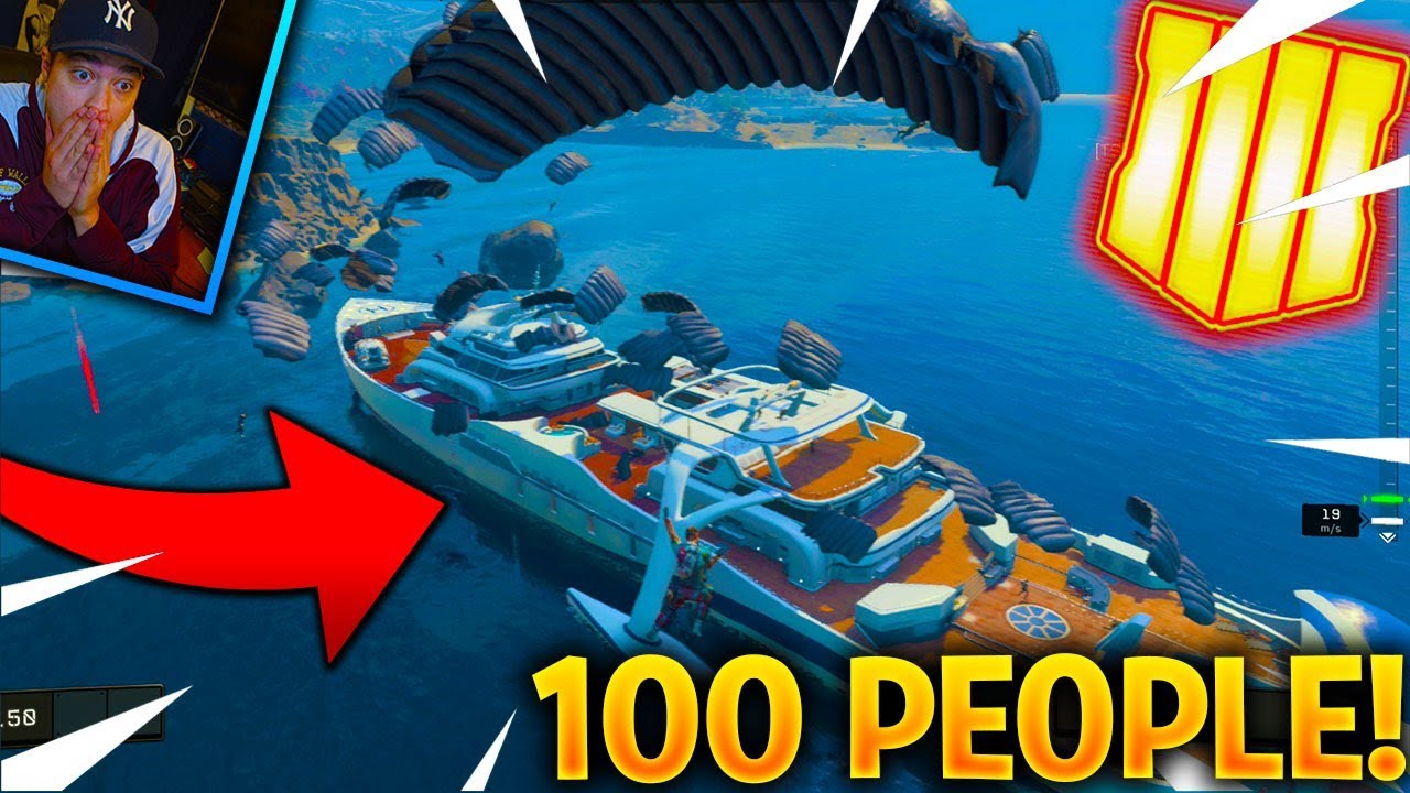 WHAT HAPPENS WHEN 100 PEOPLE LAND AT HIJACKED? - BLACKOUT MAP UPDATE [BLACK OPS 4 UPDATE 1.09]