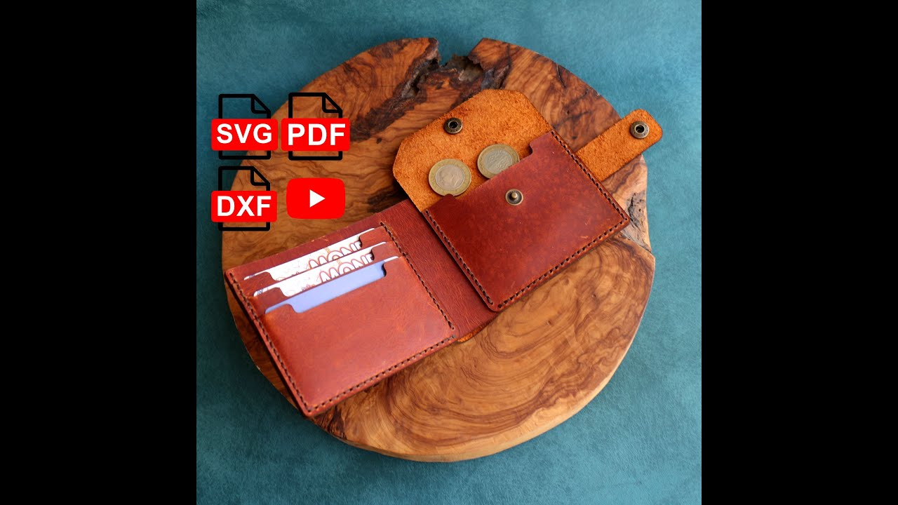 Pattern Leather Wallet SVG/Leather Wallet Pattern /A4 and Us Letter Pdf/ Svg /Dxf/ Diy Pattern
