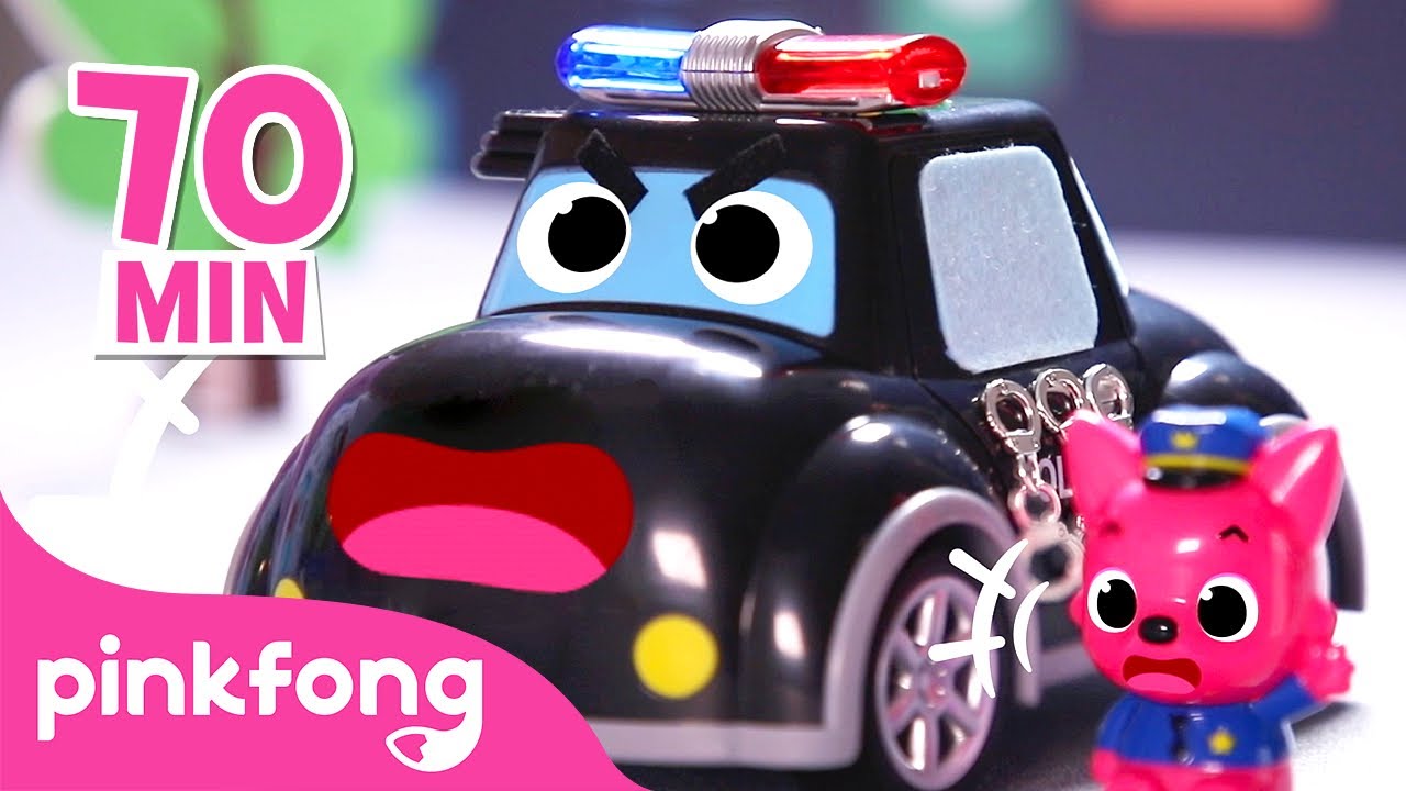 [TV for Kids] 🚨🚓 Police Car to the Rescue! | + More Car Songs | Pinkfong Songs for Kids
