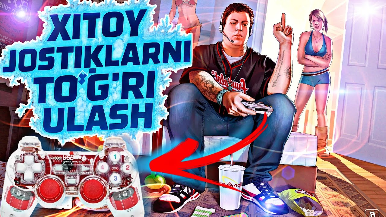 XITOY JOSTIK GAMEPADLARNI KOMPYUTERGA TO'G'RI ULASH