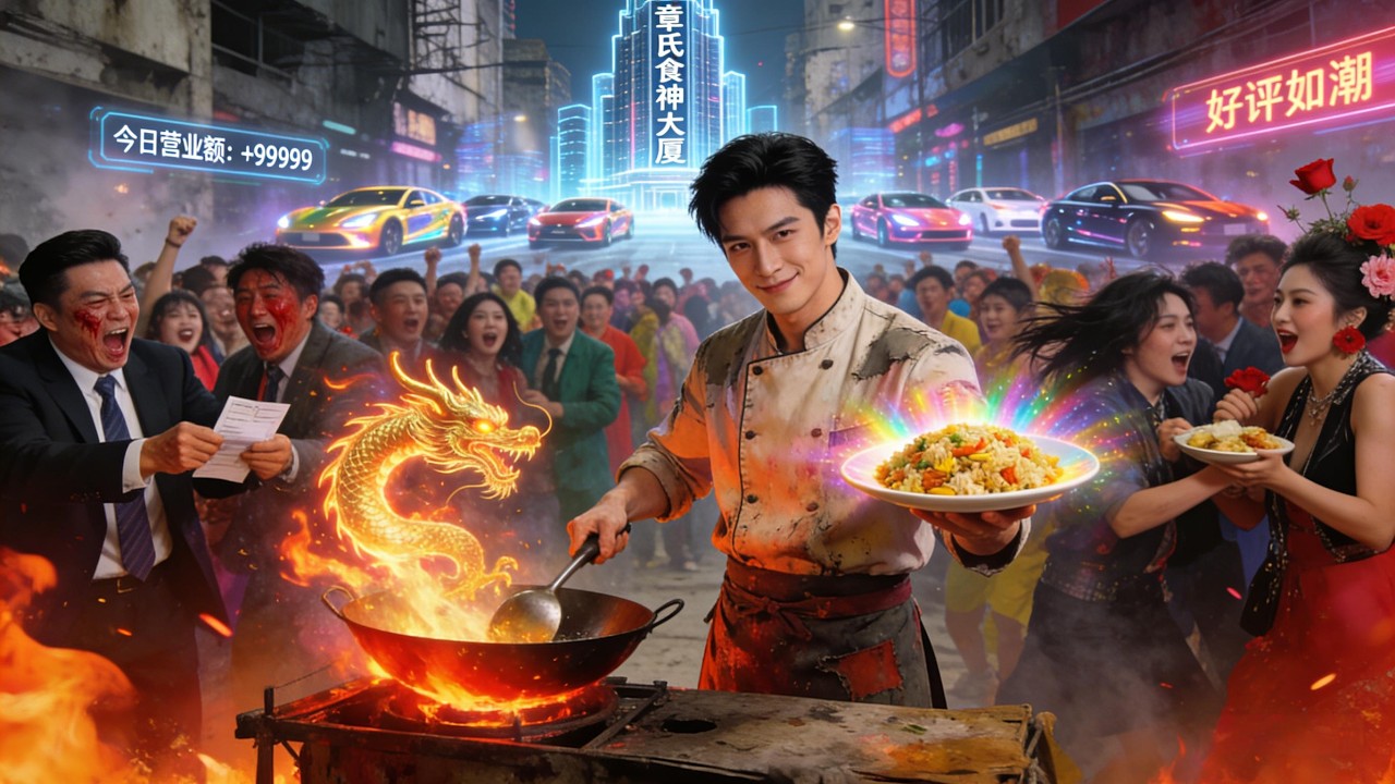 【厨神系统】废柴小伙接手爷爷饭店，竟绑定最强厨神系统！神级美食疯抢百万营收，同行眼红使阴招！