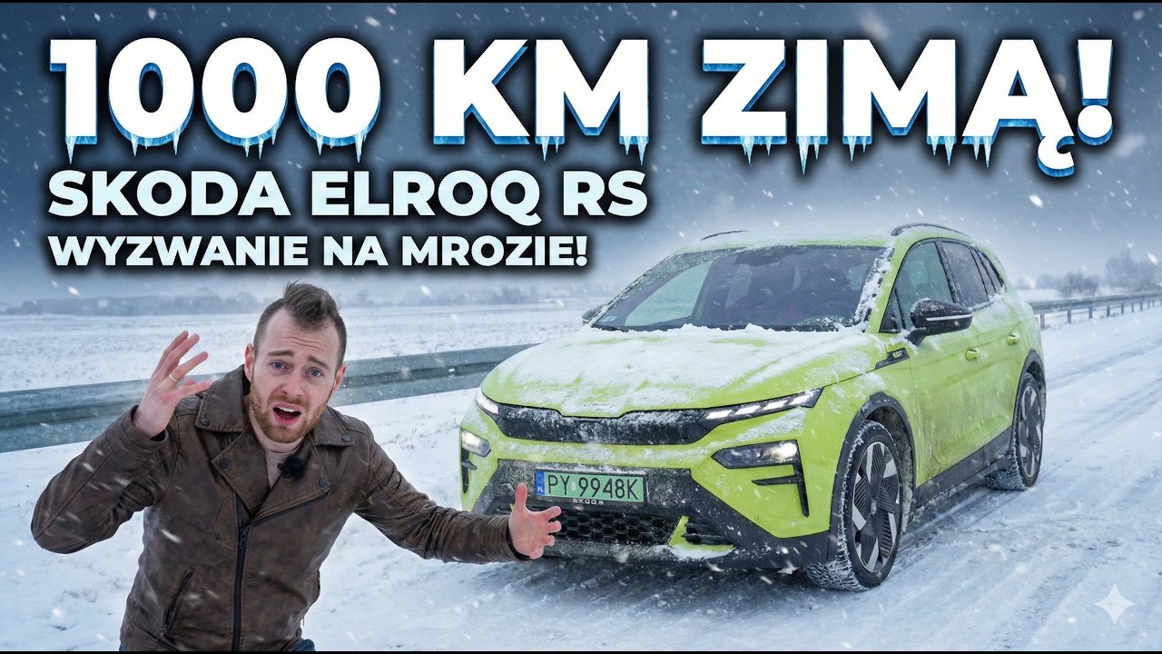 Skoda Elroq RS 2026! Jak daje radę ZIMĄ w trasie? 1000 kilometrów!