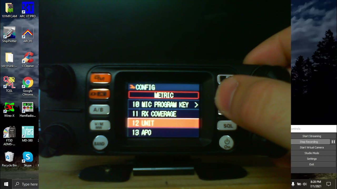 Display Mode Options on the Yaesu FTM-300