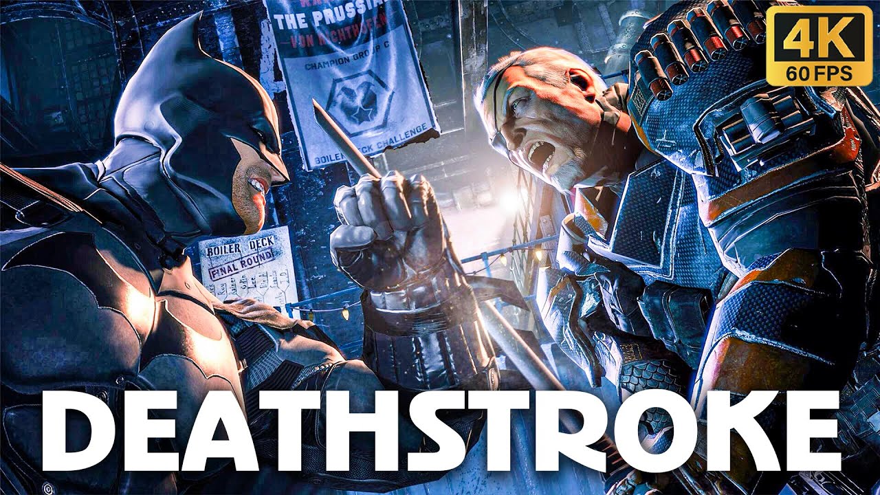 BATMAN VS DEATHSTROKE | BATMAN ARKHAM ORIGINS DEATHSTROKE BOSS FIGHT
