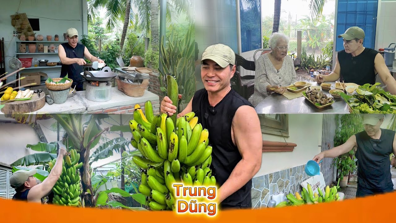 Trung Dũng| Má rất thich món thịt nướng cuốn rau xanh....