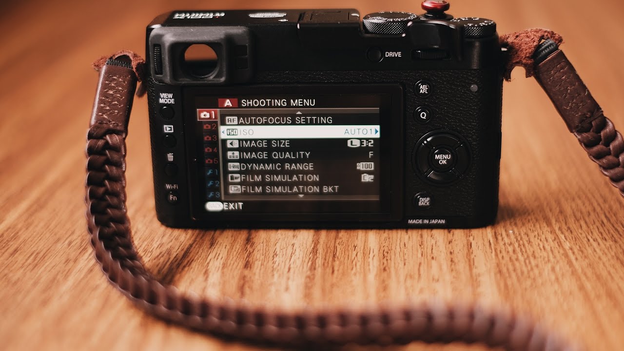 My Fujifilm X100T settings for portraits (And accessories on the camera)