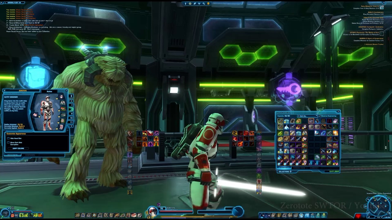 Star Wars  The Old Republic Zerotote SWTOR   Havoc Squad Armor Set