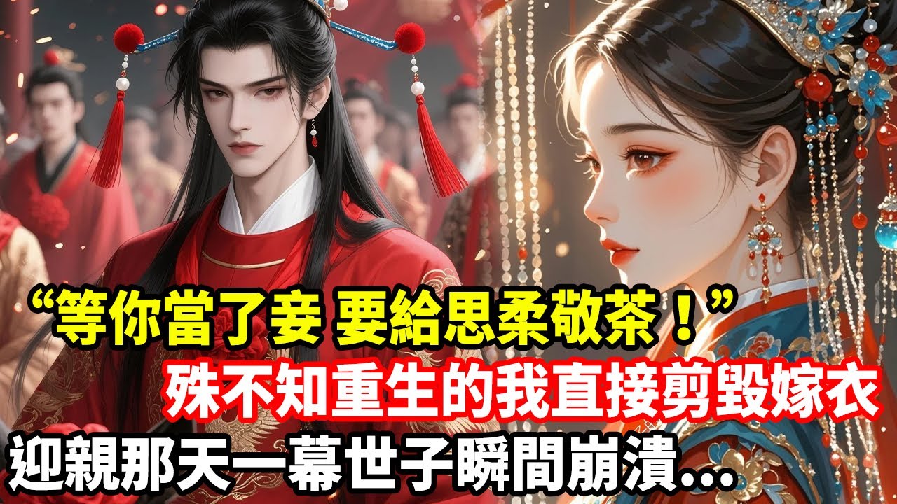 “等你當了妾，要給思柔敬茶！”殊不知重生的我直接剪毀嫁衣，迎親那天一幕世子瞬間崩潰...