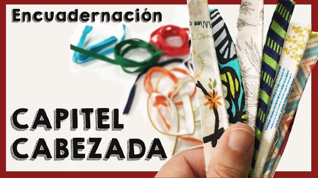 📚 Cómo HACER  CINTA CAPITEL o CABEZADA  para Encuadernación  [ Fácil PASO a PASO ]