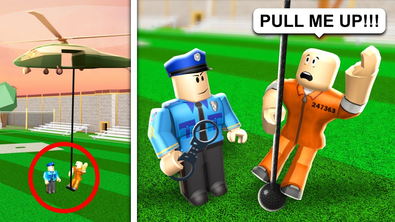 TROLLING WITH THE ARMY HELICOPTER IN ROBLOX JAILBREAK