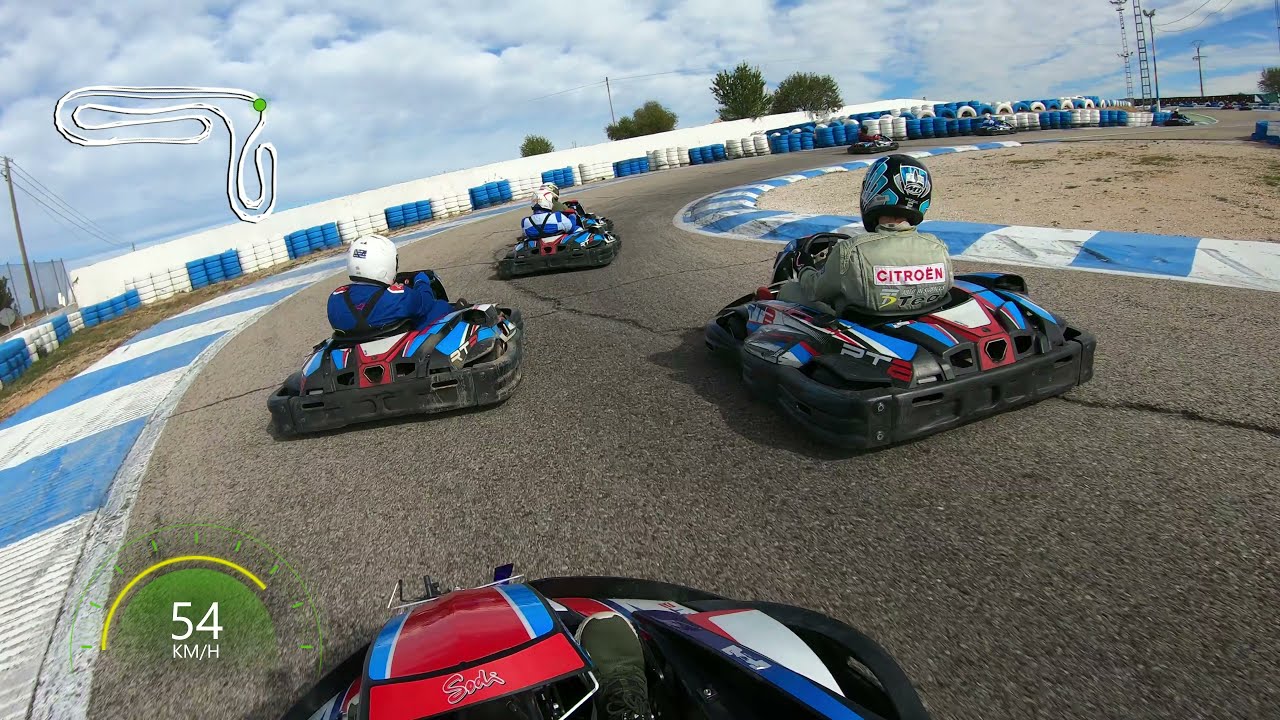 GP10 CZCK4T | Clasificación Karting Los Santos de la Humosa | Telemetría GoPro HERO BLACK 4K 60fps