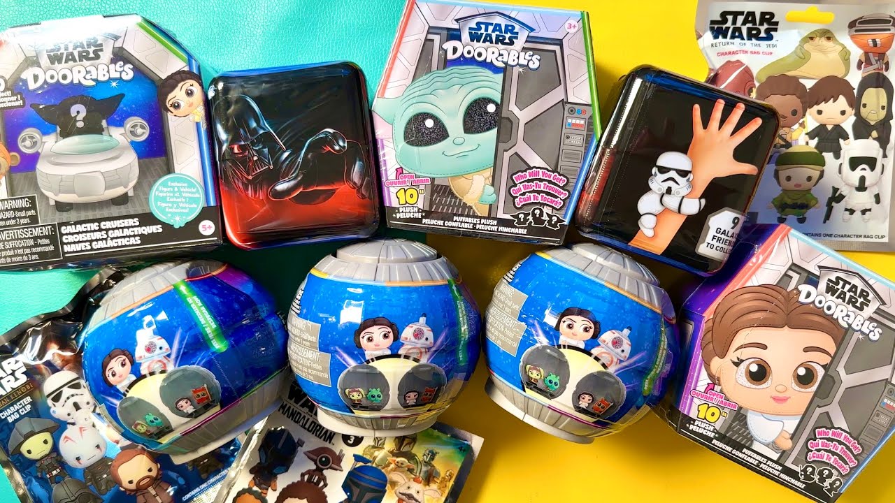 ASMR STAR WARS DOORABLES Blind Galaxy Capsules Mystery Galactic Cruisers and Blind Bags