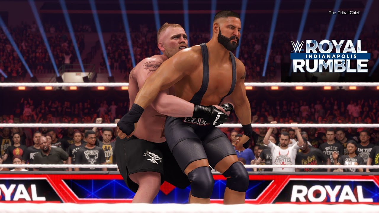 Brock Lesnar returns to fight Bron Breakker! | Royal Rumble | WWE2K24 Fantasy Match