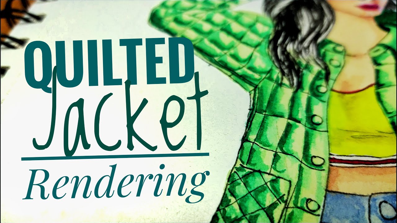 Fashion Illustration Tutorial: Quilted Jacket Rendering
