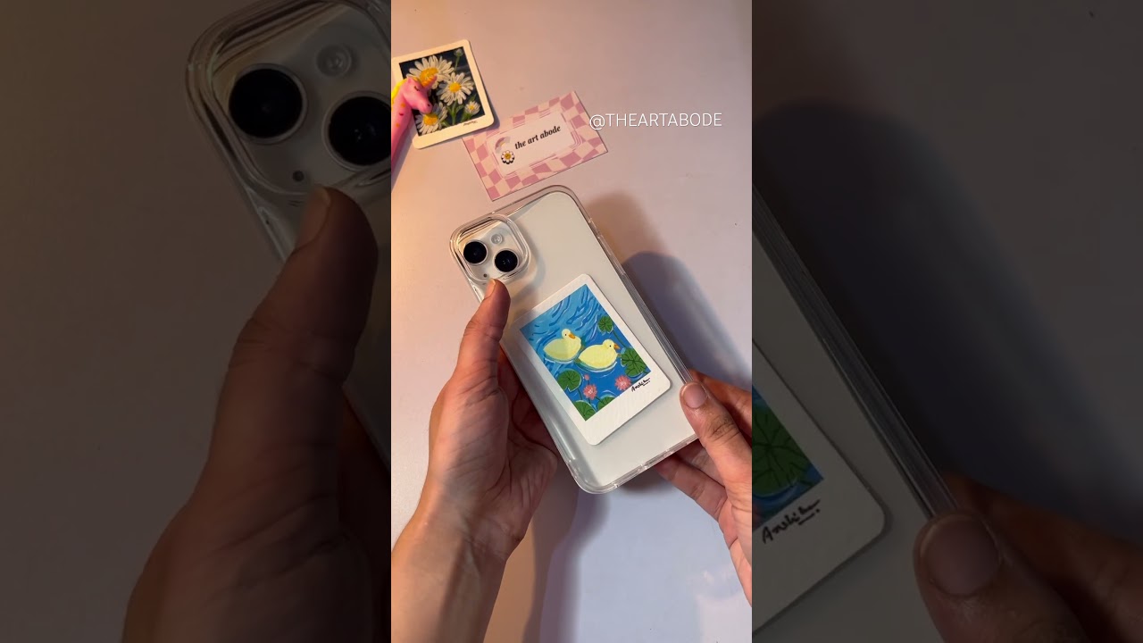 07/100 days Polaroid for phone case cover 💗|| THE ART ABODE #shorts #youtubeshorts #100dayschallenge