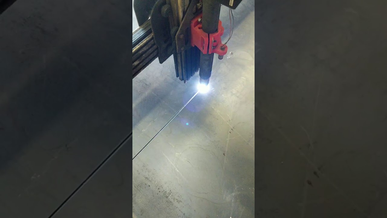 CNC Plasma Cut Custom 24" x 24" x 1/4" thick sign for a local business.