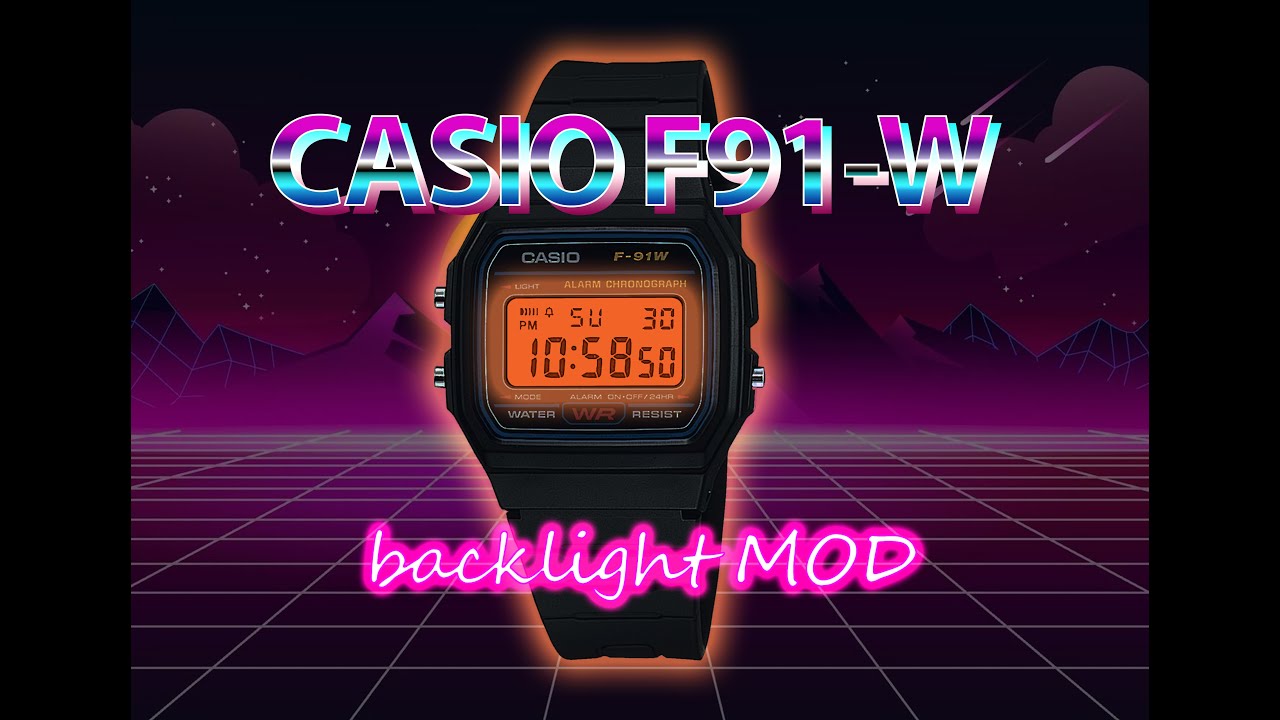 Самый простой способ улучшить подсветку Casio F91-W