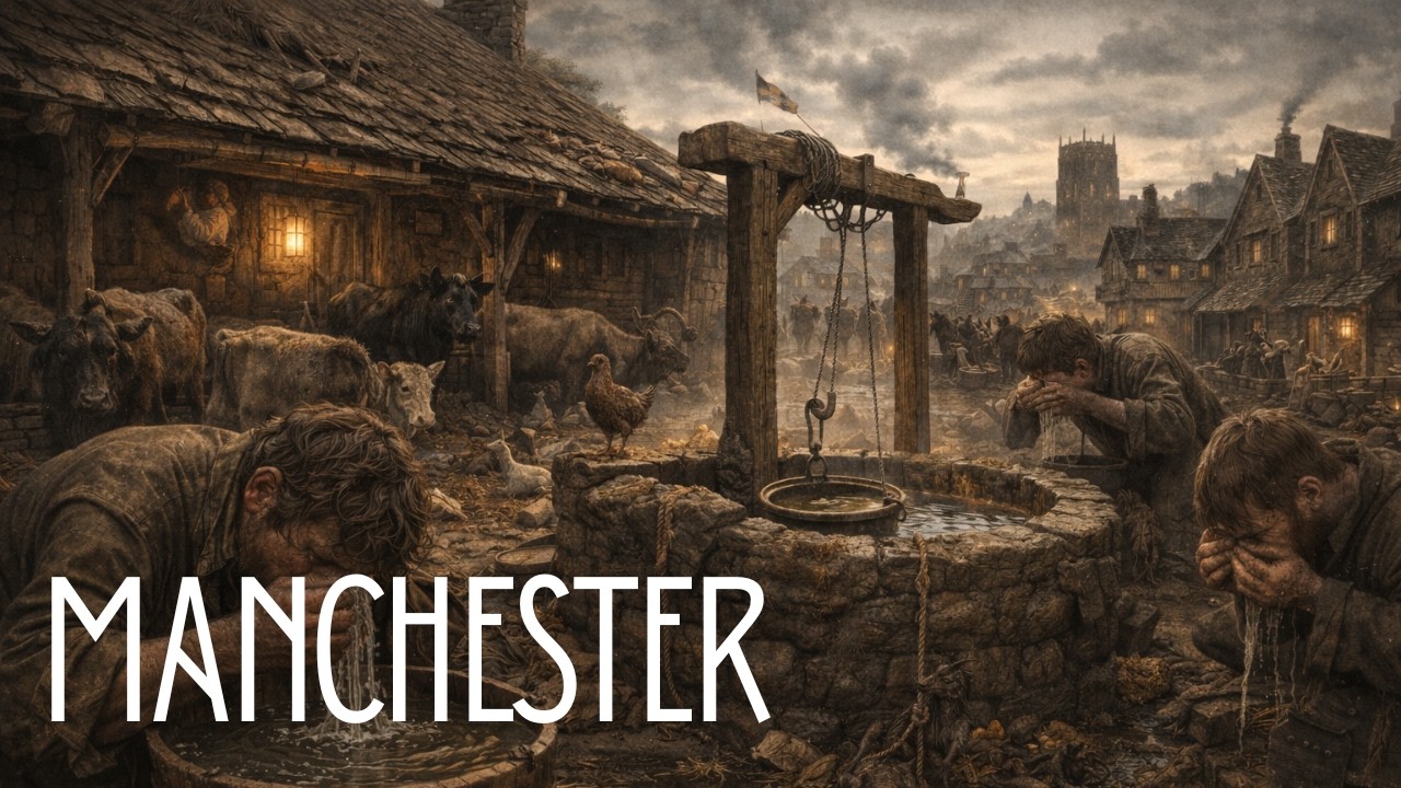 Manchester, 1625: Animales Bajo el Techo y Pozos Contaminados — La Supervivencia en la Edad Moderna
