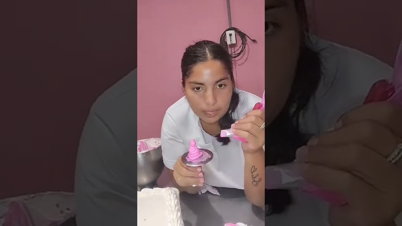Como hacer rosas con crema chantilly.