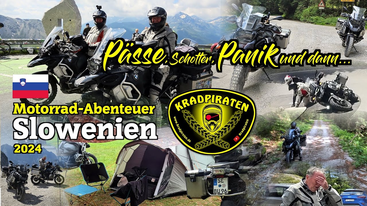 Motorradabenteuer Slowenien 2024 / Pässe, Schotter, Panik...