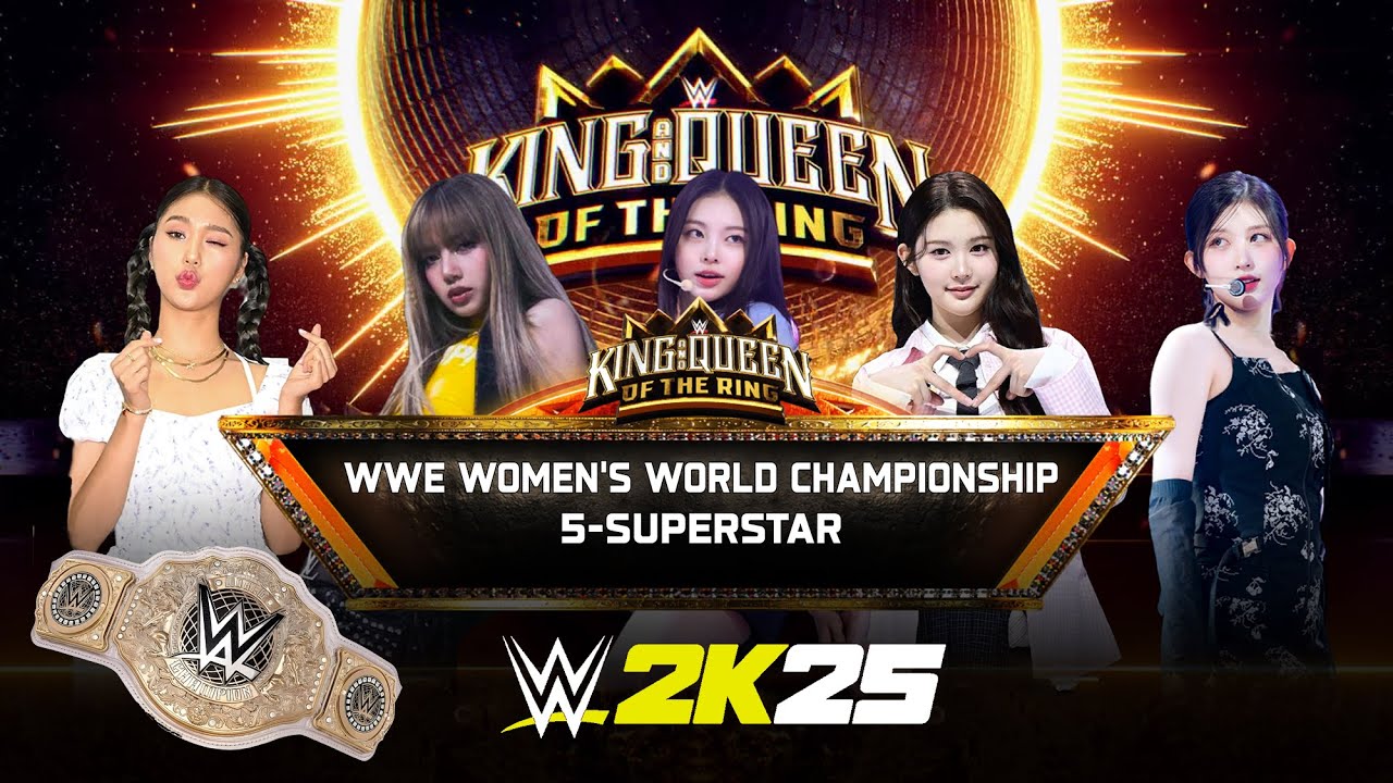 WWE 2K25 KPOP - 미미 VS 리사 VS 이안 VS 에이나 VS 가을 | RAW 챔피언십 |