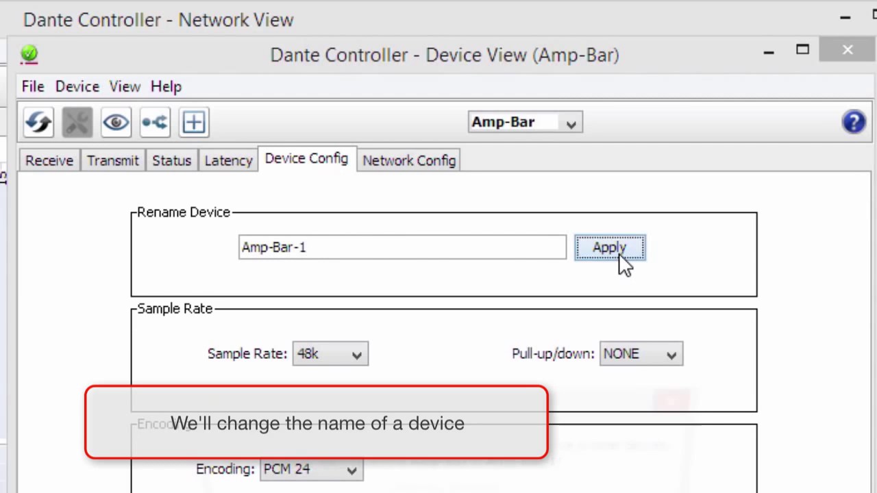 09   Dante Controller 101   Using Presets in Dante Controller