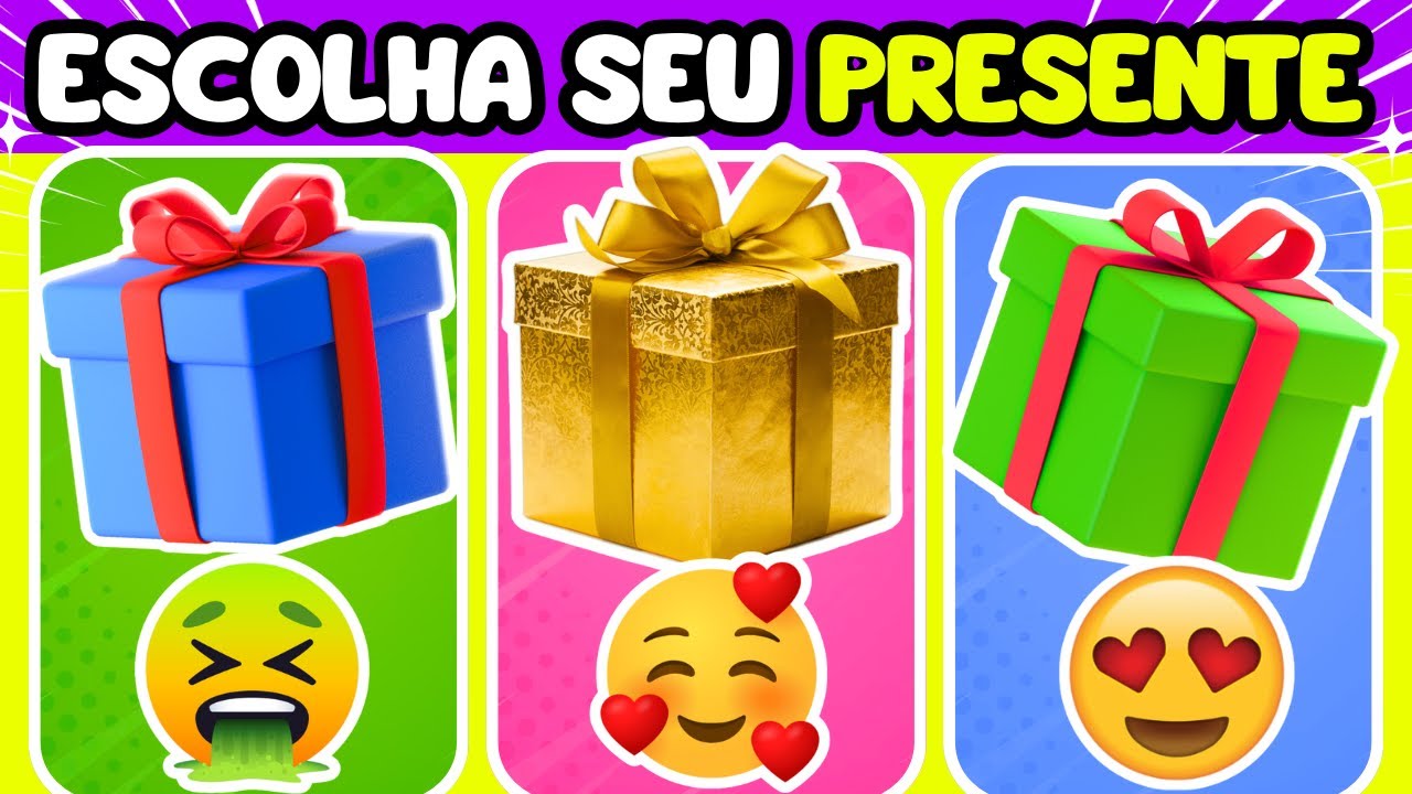 🎁ESCOLHA O SEU PRESENTE | N&Atilde;O ESCOLHA O ERRADO #quiz #escolhaseupresente
