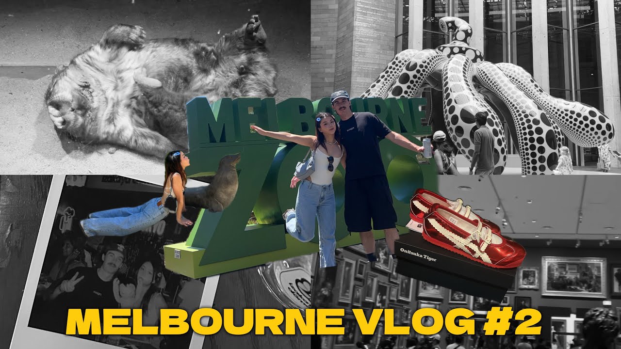 MELB VLOG #2 | FIRST TIME SEEING WOMBAT, 35 DEGREES?!, NEW SHOES, ART GALLERY! 🦭🦒🛍