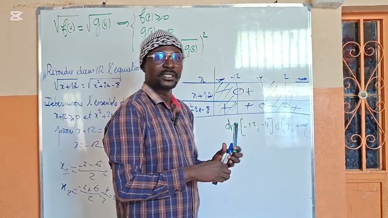EQUATIONS IRRATIONNELS 1ere S2@MathematicsAnalysis 