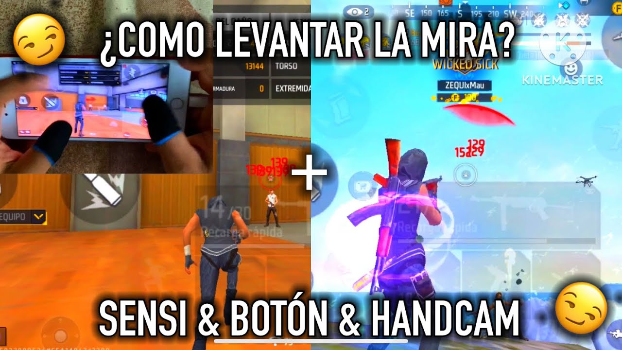 COMO LEVANTAR LA MIRA (BIEN EXPLICADO) + HANDCAM & SENSI | FREEFIRE 2024