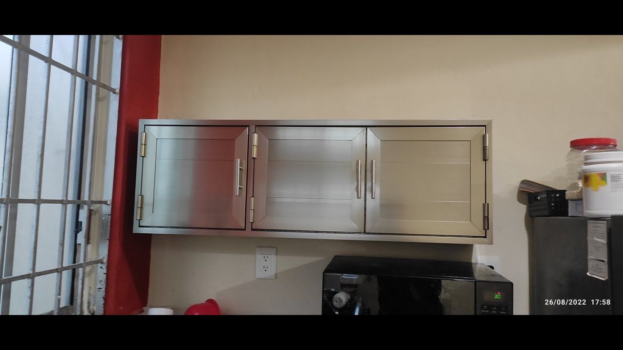 cómo hacer una alacena de aluminio y duela  de principio a fin paso a paso (5 de 7 ángulos)