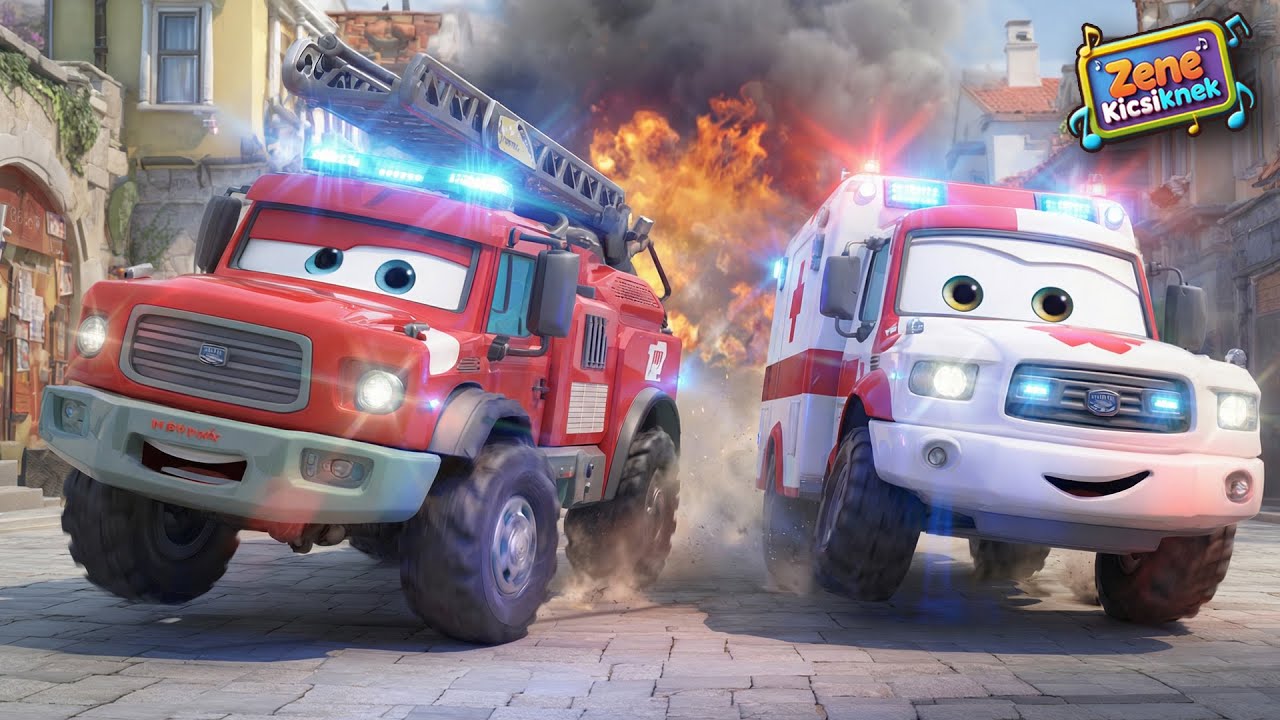 Nézd csak jön a jármű 🚒🚑 | Tűzoltó és Mentőautó | Níí-nono | Wacky Wiggles HUN