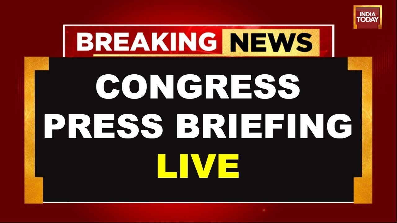 Congress PC LIVE: Congress party briefing by Pawan Khera at AICC HQ, New Delhi | India Today LIVE