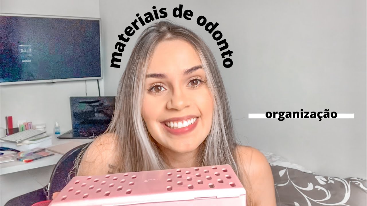 COMO ORGANIZO os meus MATERIAIS de ODONTOLOGIA | Maria Vitória