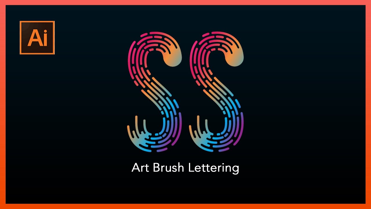Art Brush lettering - Adobe Illustrator Tutorial