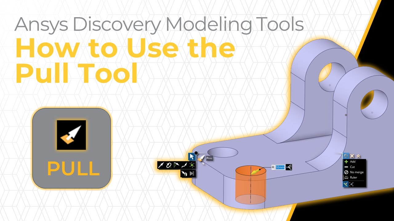 Как использовать инструмент «Вытягивание» в ANSYS Discovery — Урок 1