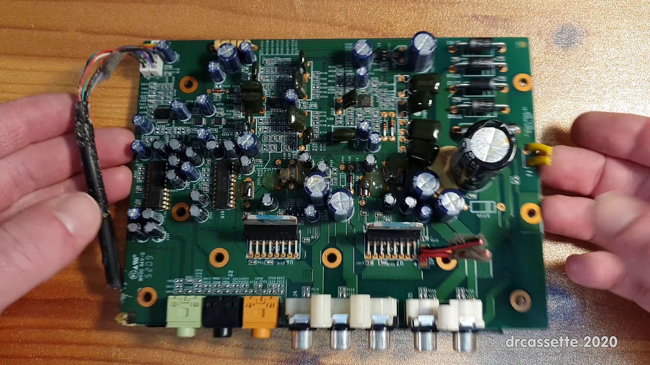 Logitech X-540 surround amplifier subwoofer teardown