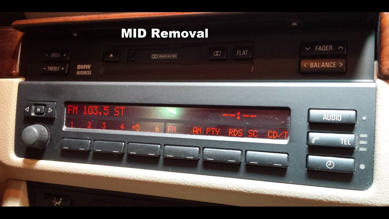 Multi Information Display Unit / CD Player Removal BMW 540i 530i 525i