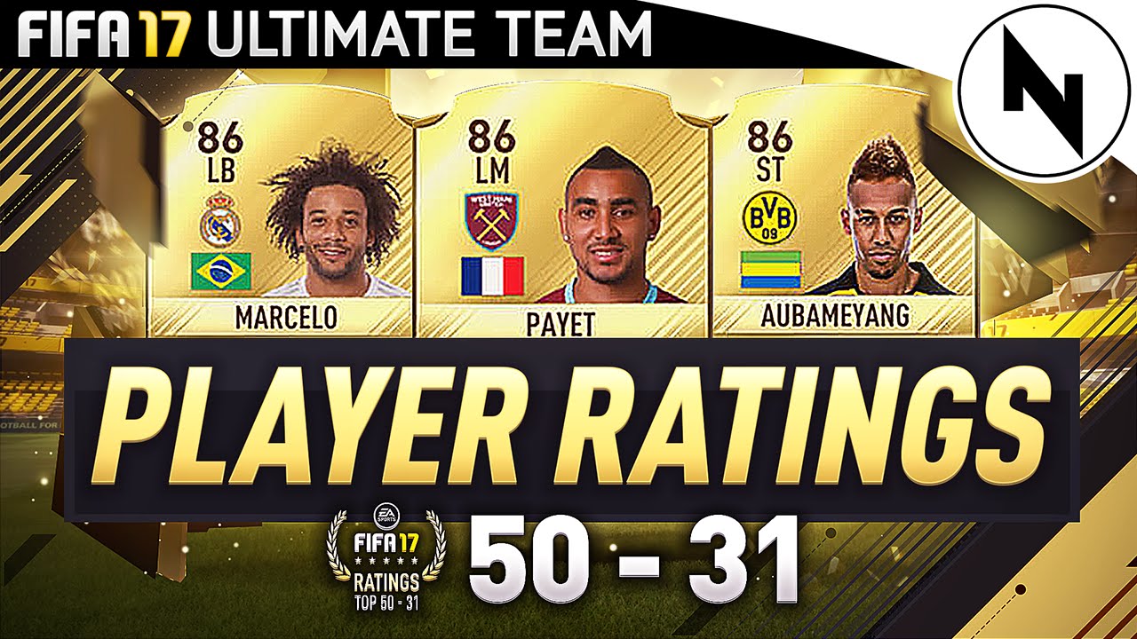 OFFICIAL FIFA 17 PLAYER RATINGS! 50-31 #FIFA17