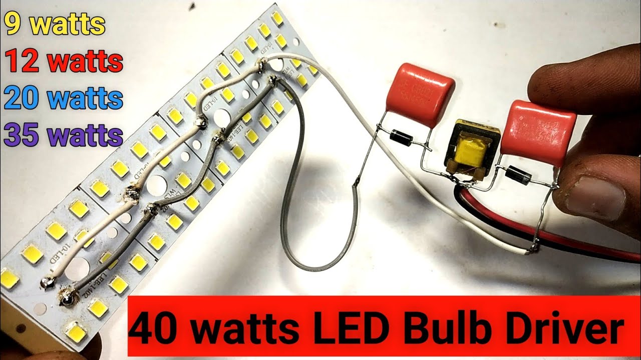How to make 40 watts bulb driver | Homemade RC Driver