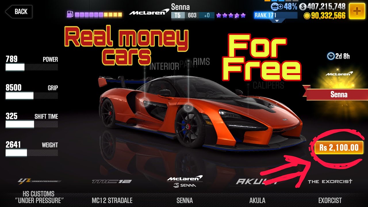 CSR Racing 2| How to buy any real money car for gold or cash or even free