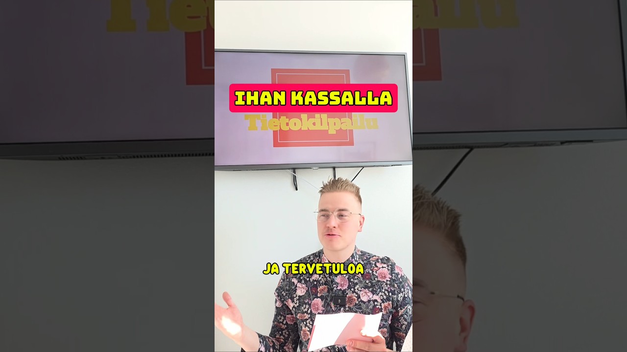 Mainos @YTKpalvelut ✨️ Kun p&auml;&auml;set Ihan Kassalla- Tietokilpailuun, ja tulee finaalikysymys! 🫣