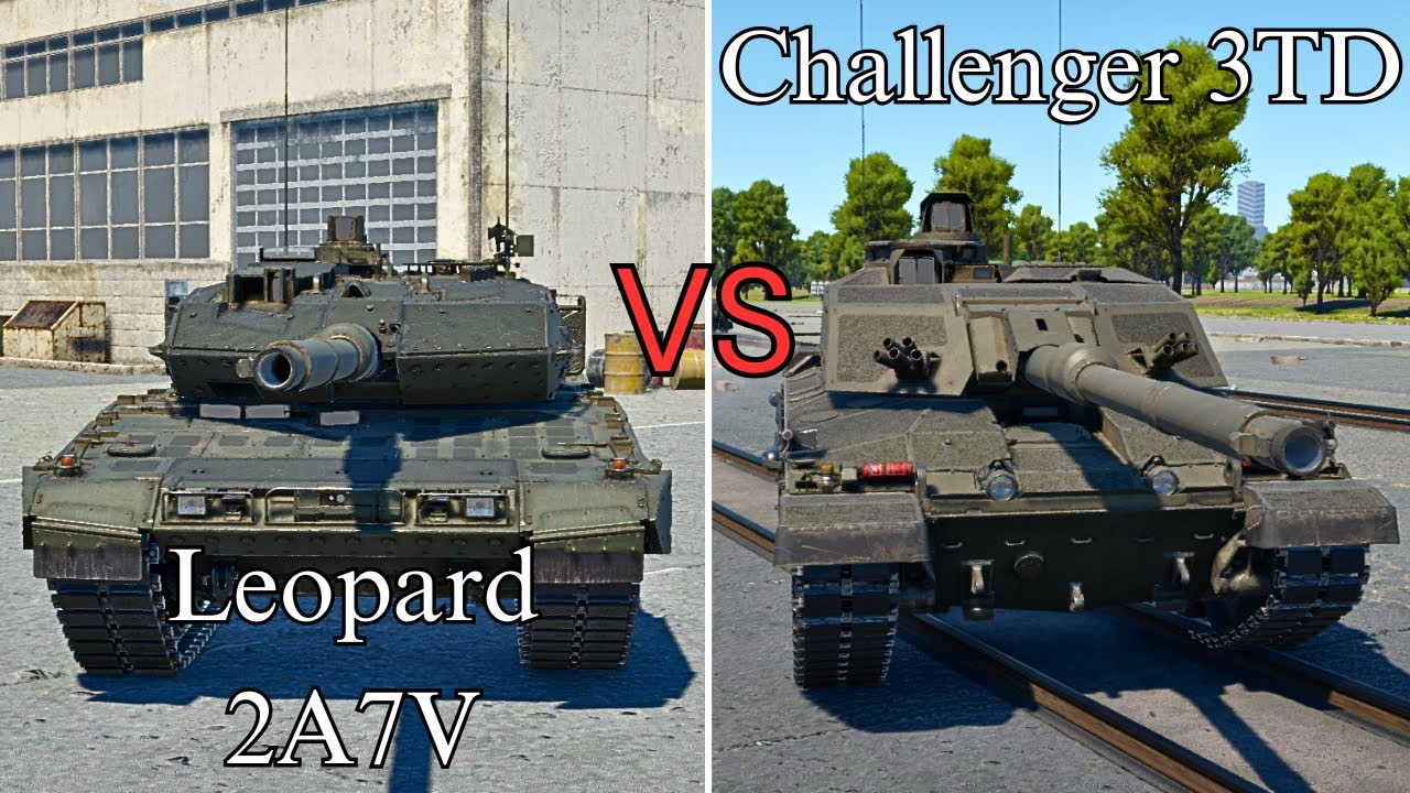 war thunder Comparison Leopard 2A7V or Challenger 3TD