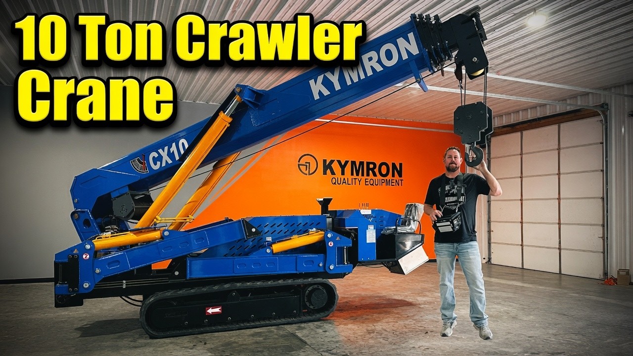 New KYMRON 10 TON Crawler Crane, Can it lift an Excavator?