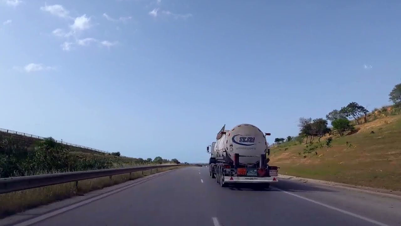 A4 motorway Tunis - Bizerte, Tunisia 🇹🇳 4k , الطريق السيارة رقم 4