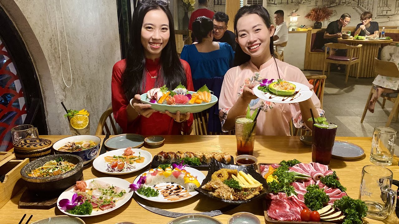#123 🌉ĐÀ NẴNG | KHUẤY ĐẢO NHÀ HÀNG BUFFET DASUSHI, ĂN KHÔNG MUỐN VỀ | JAPANESE BUFFET