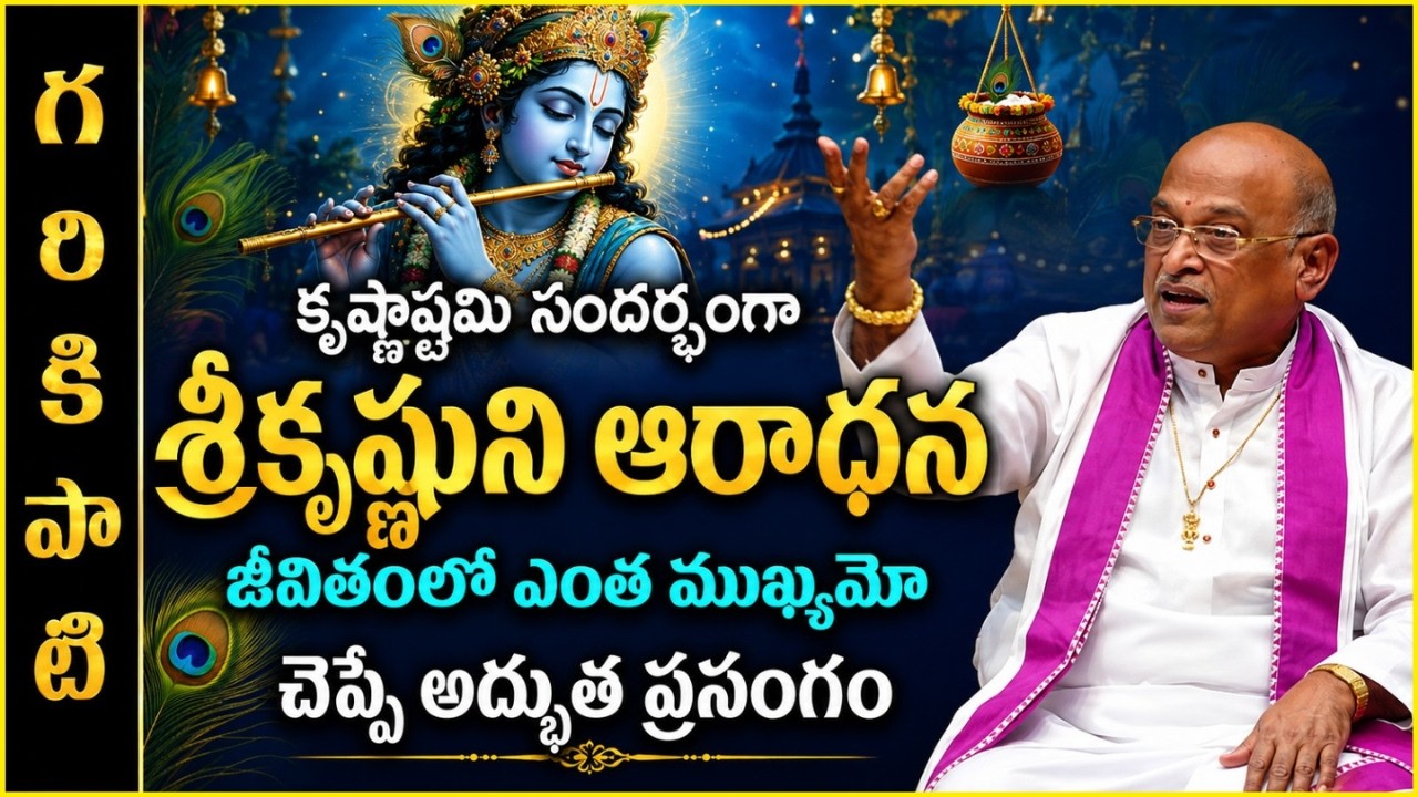 కృష్ణాష్టమి సందర్భంగా కృష్ణుని ఆరాధన ఎంత ముఖ్యమో చెప్పే ప్రసంగం | Krishnashtami Day-1 | Garikapati